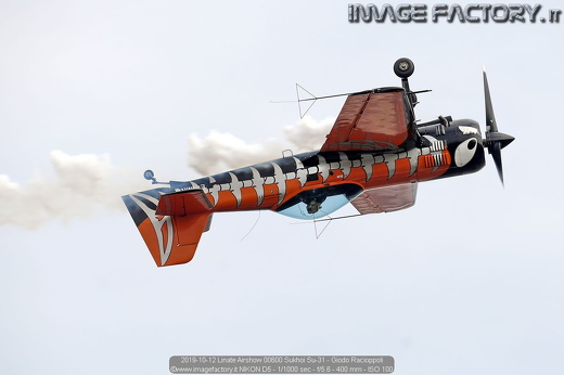 2019-10-12 Linate Airshow 00600 Sukhoi Su-31 - Giodo Racioppoli
